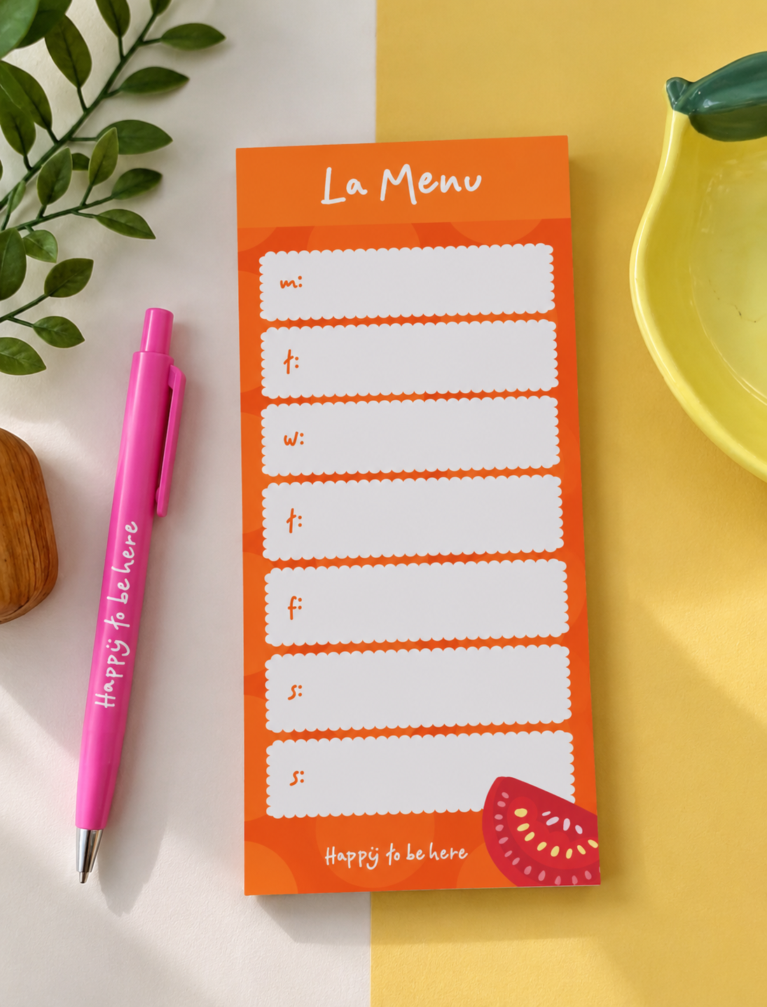 Meal Planner Orange