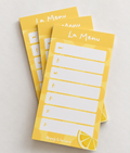 Magnetic Meal Planner Yellow