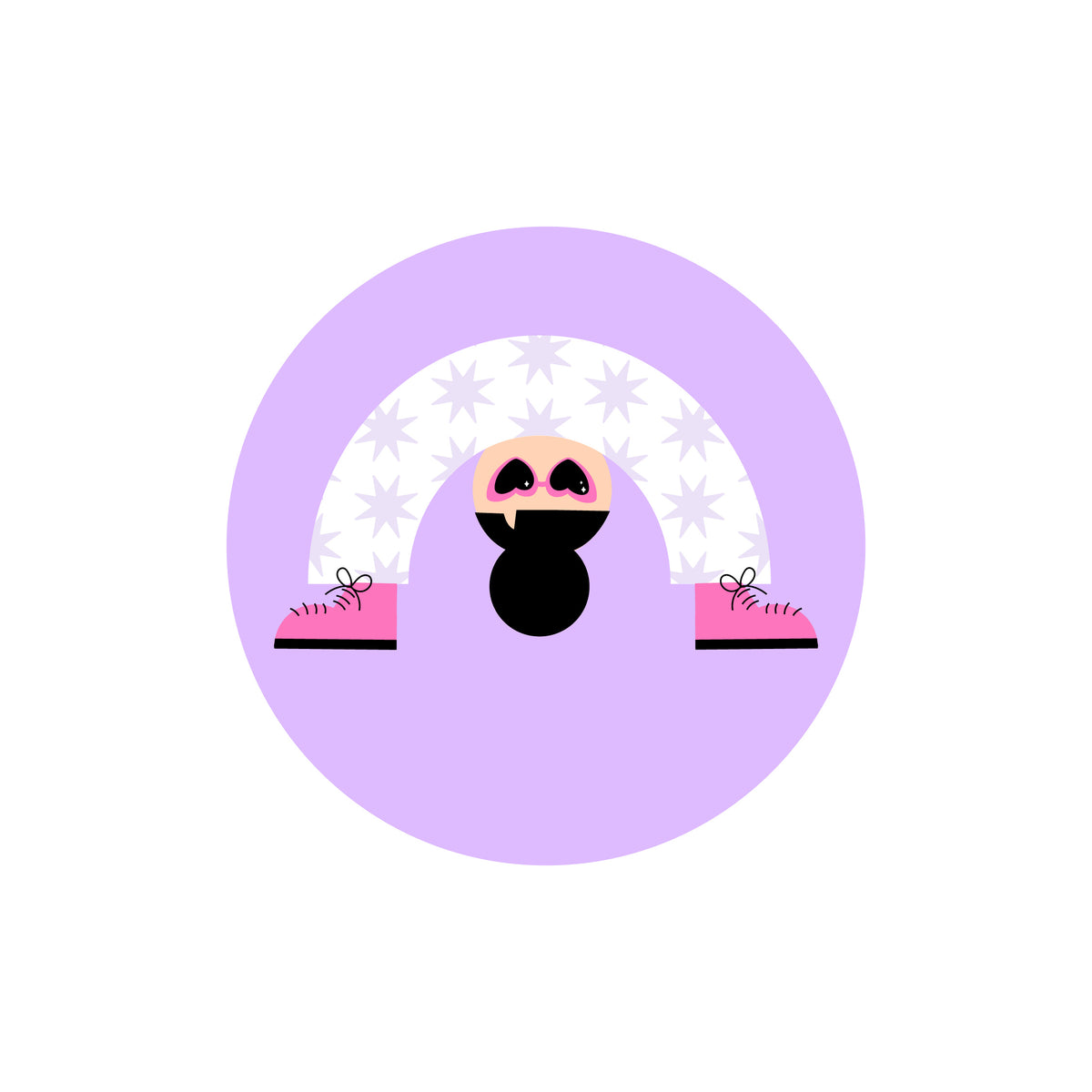 Groovy Disco Gal License Disc Sticker