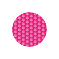 Pink Floral Pattern License Disc Sticker