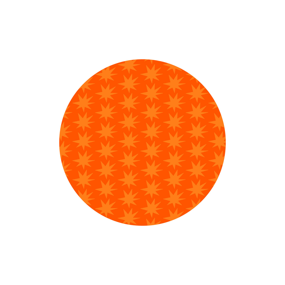 Orange Stars License Disc Sticker
