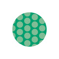 Green Polka Dots License Disc Sticker