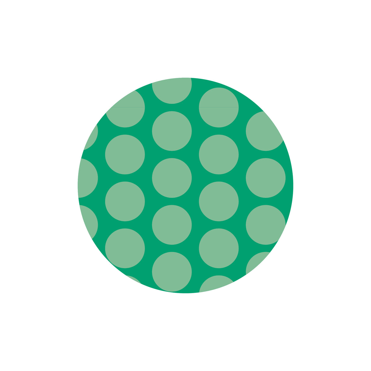 Green Polka Dots License Disc Sticker