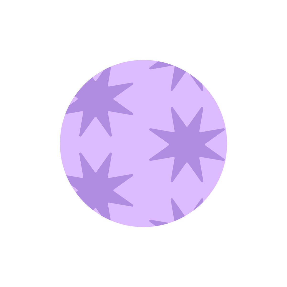 Purple Stars License Disc Sticker