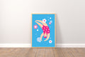 Swimming Lady Print
